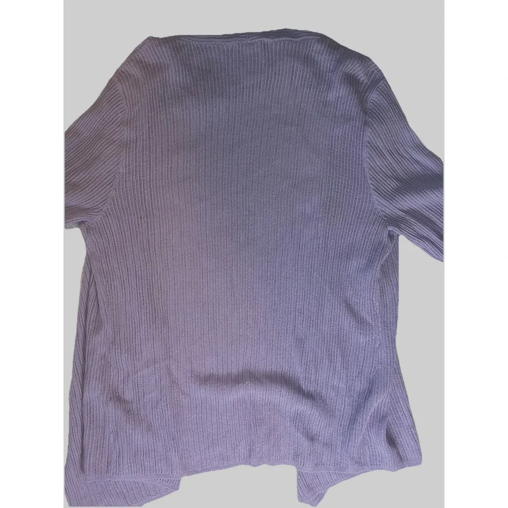 Coldwater Creek NEW Open Front Cardi Purple Women's Medium 10/12 Spring Easter